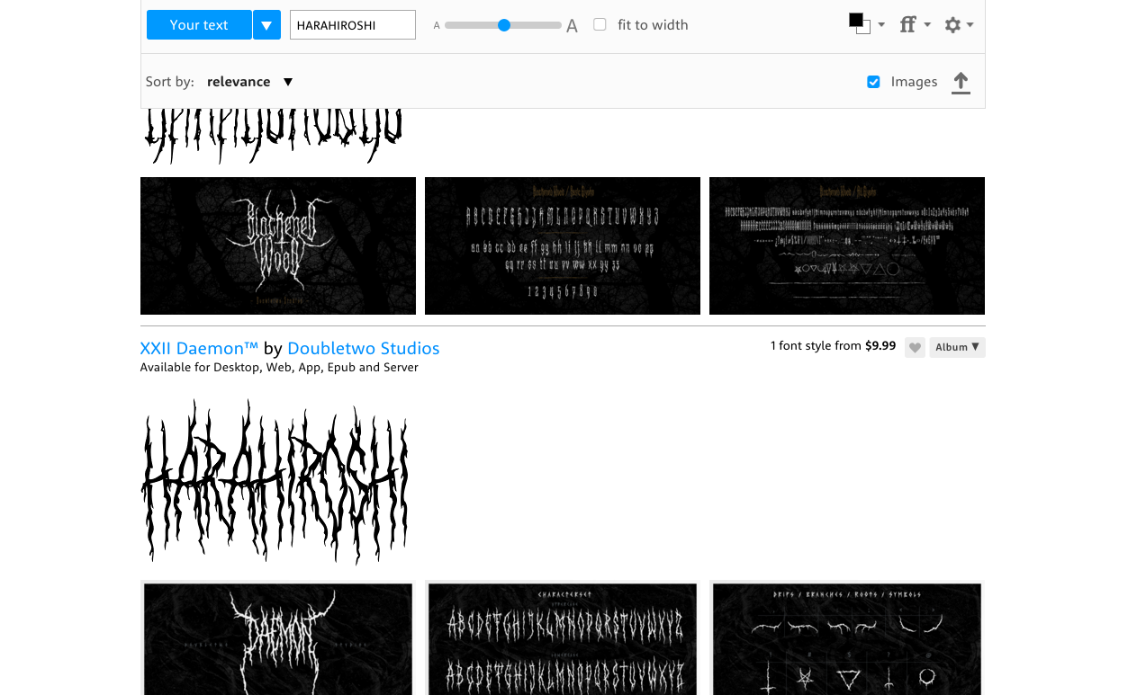 Death Metalなフォント Webディレクター ハラヒロシのブログ